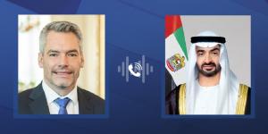 رئيس الدولة يتلقى اتصالاً هاتفياً من مستشار النمسا بحثا خلاله العلاقات الثنائية وتطورات الأوضاع